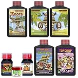 Floración abundante con boosters profesionales Complementado con PK 13-14, Top Bud, Big One y Top Candy para maximizar la formación, densidad, resina y sabor de las flores durante toda la fase reproductiva. Estimuladores y microorganismos para un cultivo saludable Top Roots potencia la formación de raíces fuertes y Micro Vita incorpora microorganismos beneficiosos para mejorar la absorción y vigor general.