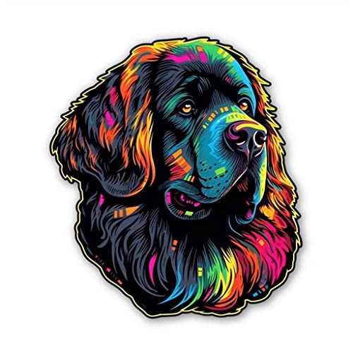 Image of Yoonek Graphics Newfoundland Dog Vinyl Decal Sticker for Car, Laptop, Tumbler, More. #009719-4 inch