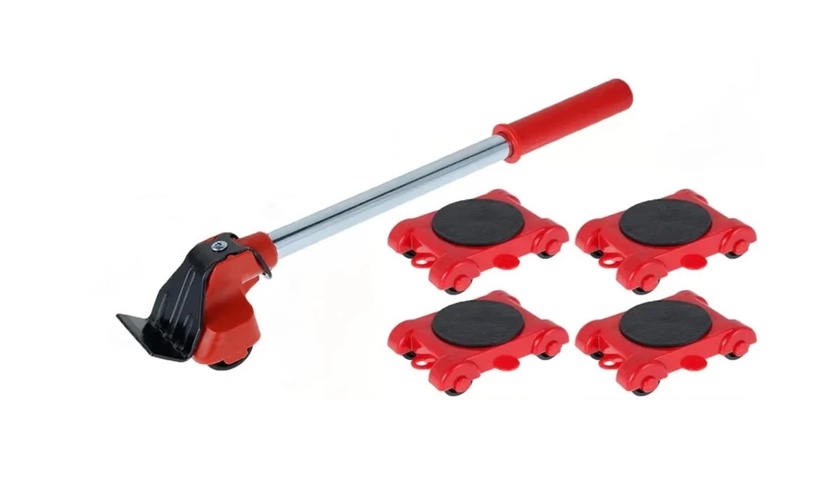Set sollevatore for mobili, adatto for domestici, dispositivo di spostamento a rulli con barra delle ruote