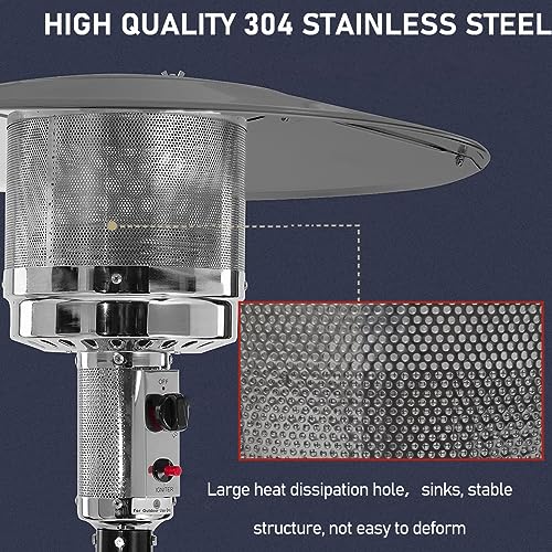 Patio Heater Main Burner Net Emitter Screen Outdoor Heater Replacement Parts 10 3/4"Diameter Stainless Steel Safety Heating Net Fittings Applied to Most Gas Patio Heater by Firdnyohs - Image 4