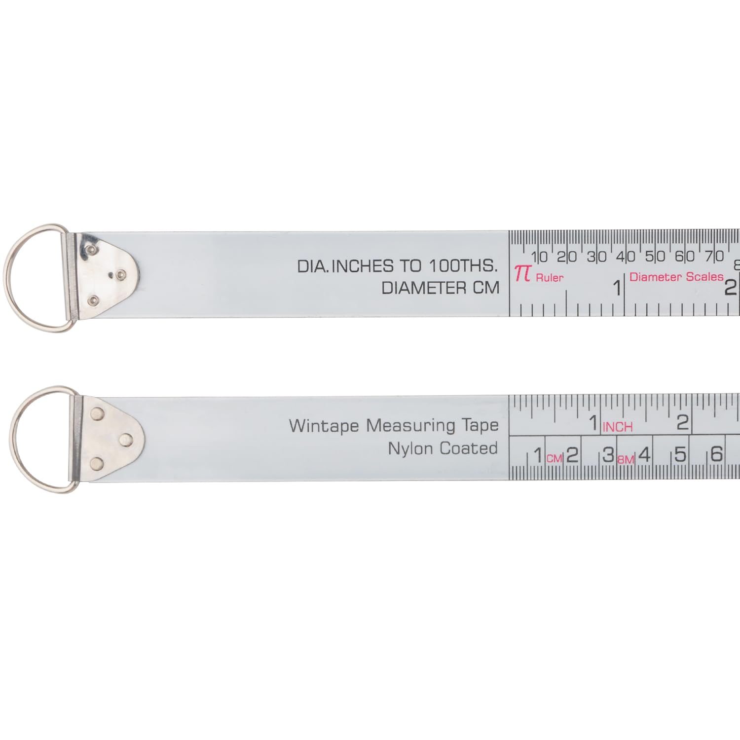 WIN TAPE Steel Diameter Tape Measure - Imperial and Metric Pi Diameter Circumference Tape Measure 315in 805cm Use for Measuring Cylindrical Objects