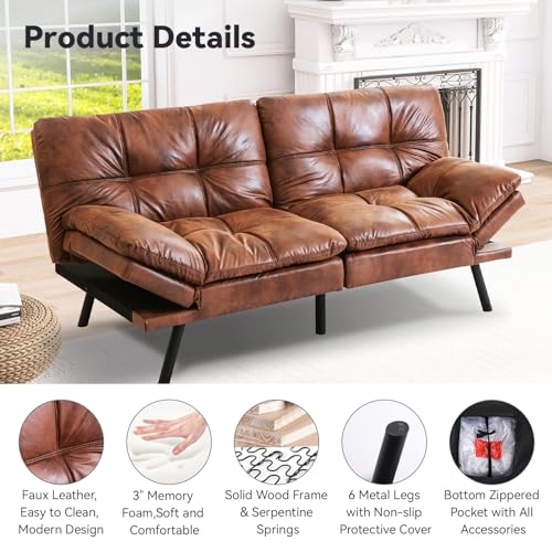 La Mejor Selección de Sofa convertible de cuero que puedes comprar esta semana. 21 Imagen adicional
