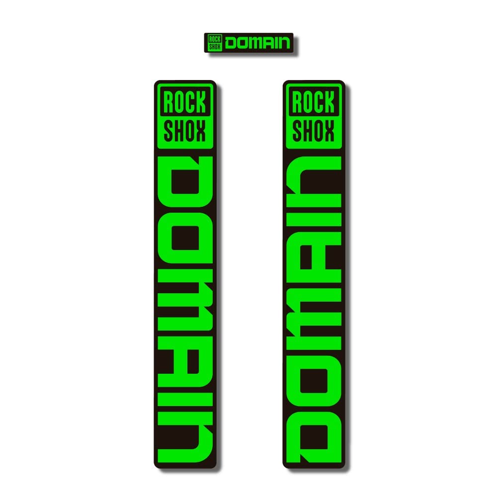 Adesivi Compatibili Con Forcella RockShox DOMAIN 2021-2022 - Kit VP450 Arancione Per MTB, Antigraffio E Facili Da Applicare