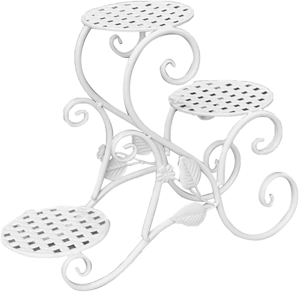 Iron Flower Shelf Rack Home Floor-Style Living Room Flower Pot Shelf Indoor Outdoor Garden Flower Stand