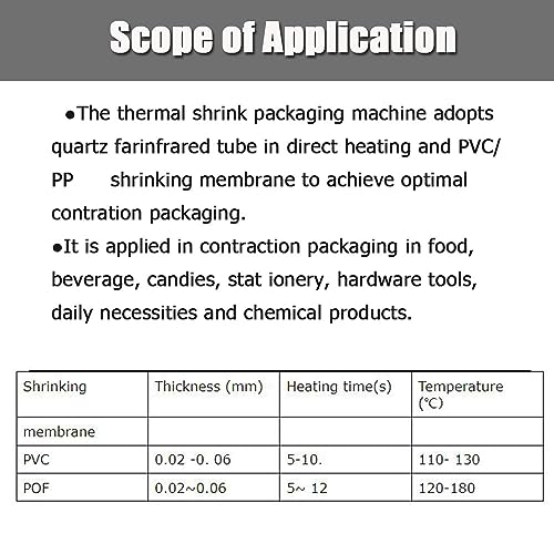 Haywhnkn JH021493 Shrink Wrap Machine 220V Heat Shrink Packaging Machine Electric Tunnel Packaging Equipment thumb #5
