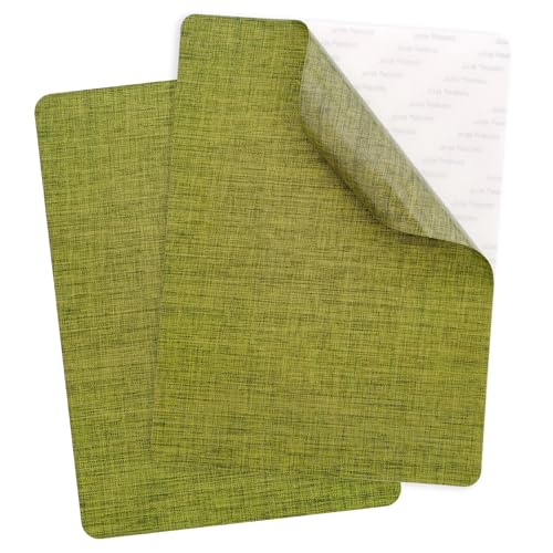 FR 2 adesivos autoadesivos de tecido de linho de 20 x 28 cm para sofás, sofá, móveis, sacolas, assen