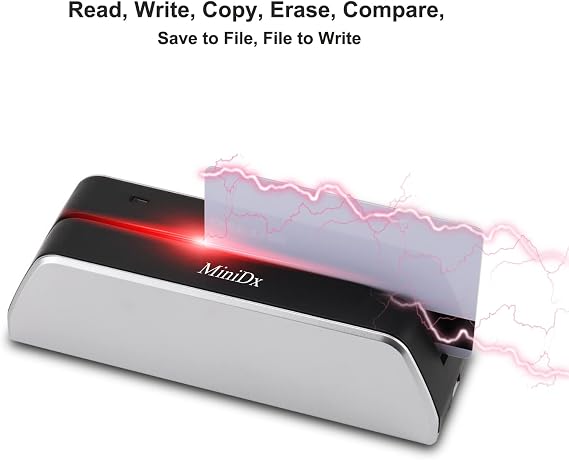MSR X6 Bluetooth Magnetic Swipe Card Reader Writer Encoder 3-Track MSRX6BT for Mobile/Tablets/PC
