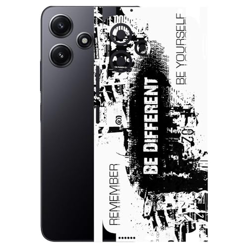 Image of AtOdds - Full Body Back Screen Guard Protector Film - Lamination Wrap Skin Sticker Compatible with REDMI 12 (5G) | Scratchproof Matte Finish (Design - Be Different)