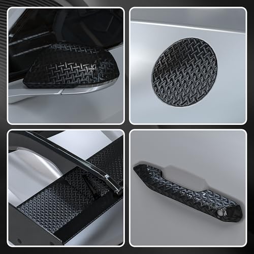 Image of Lypumso Carbon Fiber Vinyl Wrap, Gloss Black Vinyl Film with Air Release Suitable for Auto Exterior Interior Decor, Grid Brushed Metal Self Adhesive Decal for Cars (Black Small Square, 1ft x 5ft)