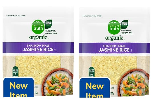 Organic Thai Hom Mali Jasmine Rice (2 Bags, 32 oz. each)
