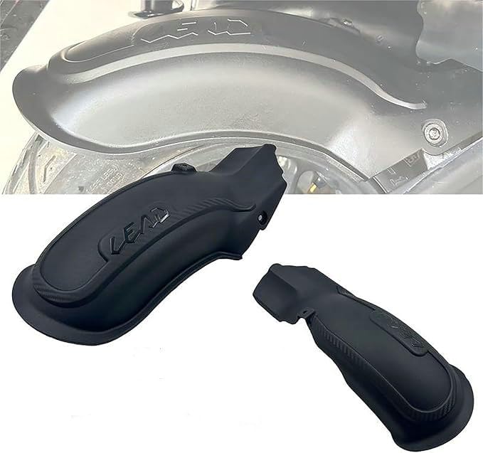 Amazon リード 125 リアフェンダー バイク フロント リア用 フェンダー ショート マッドガード 外装 バイクパーツ カーボン調 泥除け 違和感なし 純正感 ブラック リアフェンダー 車 バイク