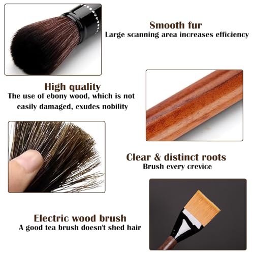 2 Pcs Coffee Brush Set - Coffee Machine Cleaning Tool, Bean & Grain Brush, Barista Accessories - Image 3