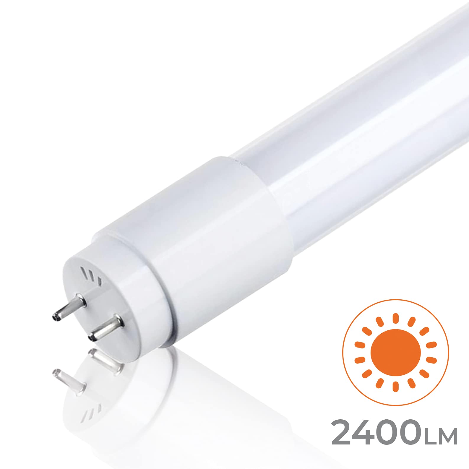 LED ATOMANT Pack 4x Tubo LED 150cm 24W, Color Blanco Neutro (4500K), Standard T8 G13, 2400 lumenes, Cebador LED incluido