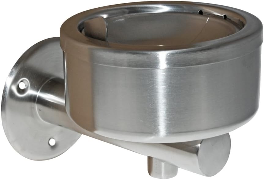 Wall ashtray with folding mechanism