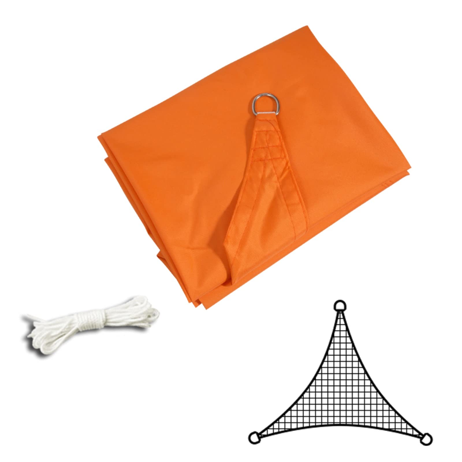 Sombrilla de patio y coche impermeable en arco lona gruesa 2x3m naranja