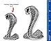 Mustang Cobra Fender Emblems - Larger 3.5