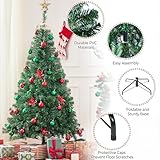 Yaheetech 6ft Artificial Christmas Tree with Foldable Stand & 528 Branch Tips Realistic Spruce Xmas Tree for Holiday Decorative, Green - Image 4