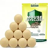 SuCean Repellente per ratti e Topi per casa e Auto, Meglio degli ultrasuoni, Adatto per Cucina, Garage, soffitta e Altri luoghi,Confezione da 10