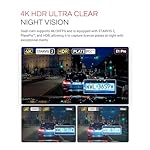 Vantrue E1 Pro 4K Mini Dash Cam Front, STARVIS 2 PlatePix™ HDR Night Vision Car Camera, Built-in 5G WiFi GPS, 1.54'' IPS Screen, LTE Support, Voice Control, 24/7 Buffered Parking Mode, Support 1TB Max - Image 3