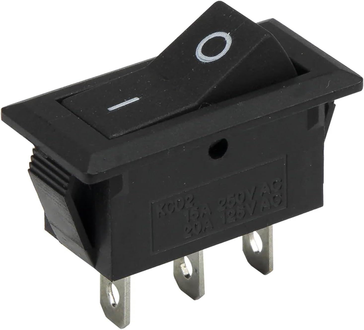 100pcs / lot KCD2-102 perforate 29 x 13 mm 3 pin ON - ON Boat Rocker Switch Power(Rojo)