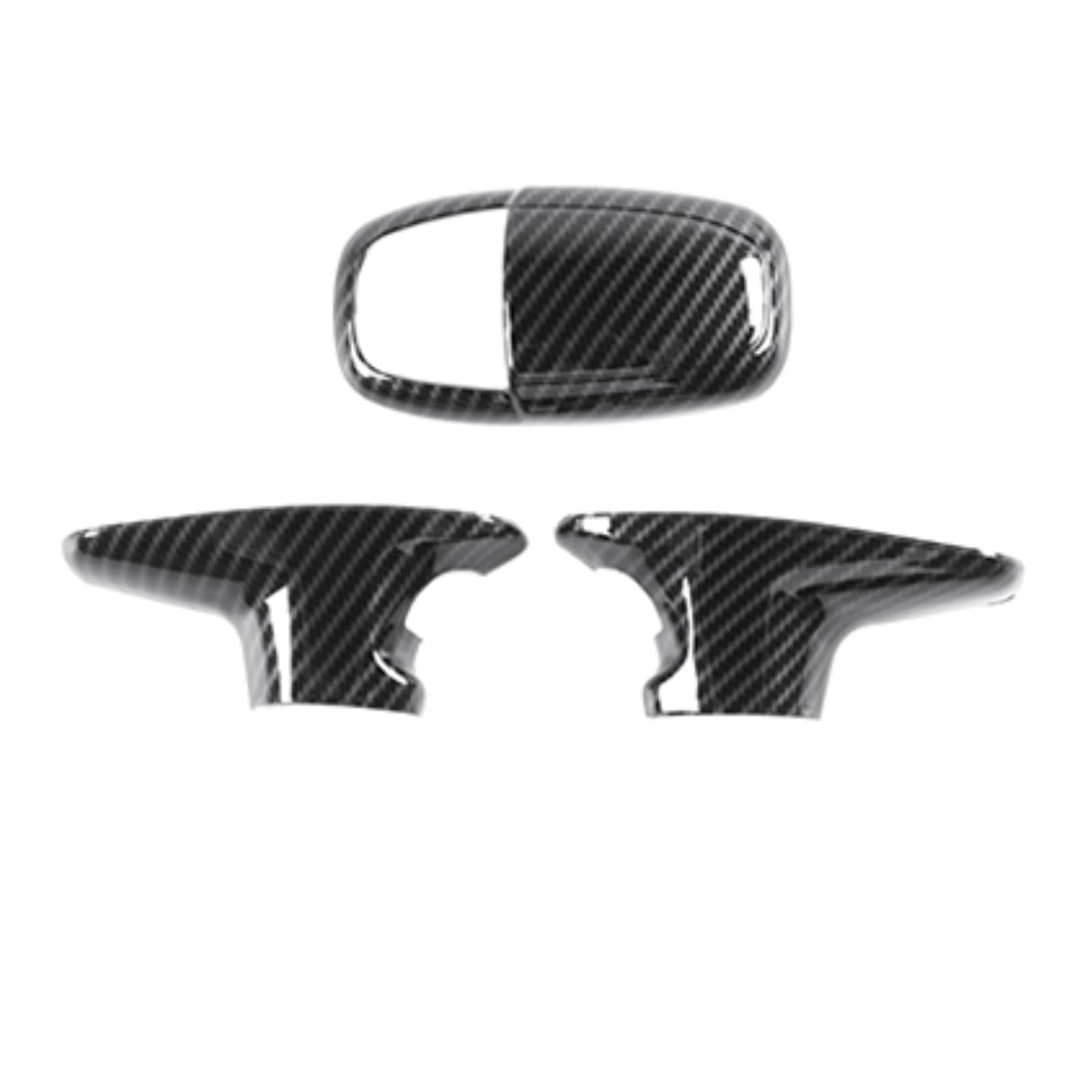 Center Control Grain Gear Shift Navigations Tail Light Accessorie Decoration Cover Compatible for Dodge Challenger 2015 UP Carbon Fiber(Type12)