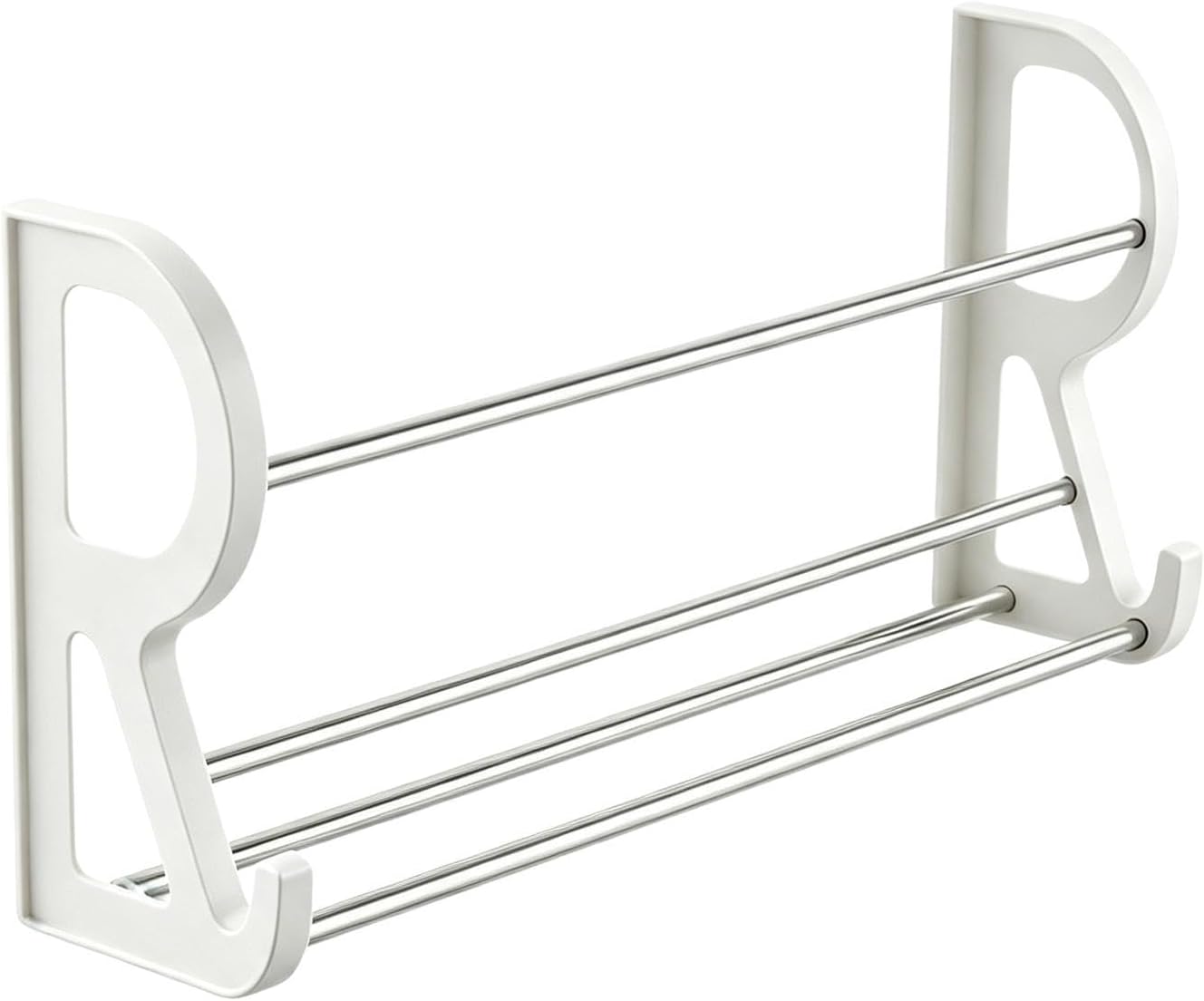 Door Hanging Organizer, Stainless Steel Storage Rack, No Drill Wall Mount