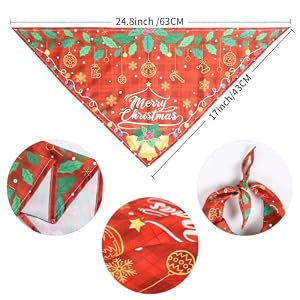 COMSUN 9 Pack Dog Bandanas, Polyester Dog Bandana Bulk for Boy Girl, Pet Scarf Washable, Holiday Patterns COMSUN 9 Pack Dog Bandanas, Polyester Dog Bandana Bulk for Boy Girl, Pet Scarf Washable, Holiday Patterns