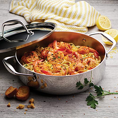 image for Tramontina Signature Tri-Ply Clad Stainless Steel 3-Quart Braiser Pan 