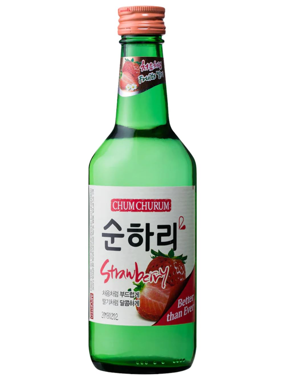 LOTTE Soju, Chum Churum Strawberry, 12% vol - 1 x 350 ml