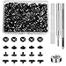 Benlay 50 Sets Druckknopf-Kits, Leder-Druckknöpfe, 10 mm Metallknöpfe, Druckknopf-Kit mit 4 Druckknopf-Installationswerkzeugen zum Nähen von Kleidung, Armbändern, Jacken, Taschen, Heimwerken (Schwarz) Tasche im günstig Kaufen-Benlay 50 Sets Druckknopf-Kits, Leder-Druckknöpfe, 10 mm Metallknöpfe, Druckknopf-Kit mit 4 Druckknopf-Installationswerkzeugen zum Nähen von Kleidung, Armbändern, Jacken, Taschen, Heimwerken (Schwarz)