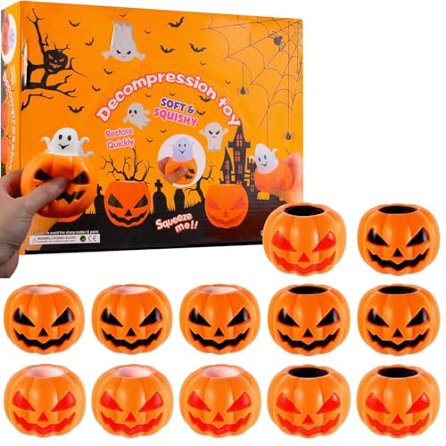 【12個セット】ハロウィン おもちゃ 光るおもちゃ カボチャ 幽霊 玩具 スクイーズ玩具 ストレス解消グッズ 可愛い シリコン 子供 御祭り 景品 も祭 ハロウィン 飾り 装飾 パ ーティーバッグ フィラー 癒しグッズ ハロウィングッズ 卓上の置物 クリス