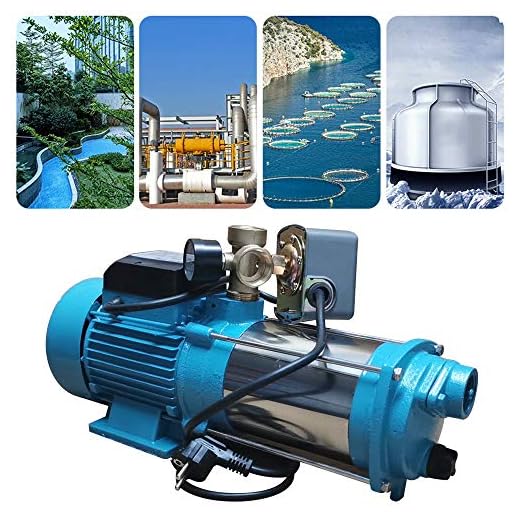 DGKLNDSY Hushållsvattenpump trädgårdspump självsugande 1 300 W 6 000 l/H Används ofta i rörbooster och vattenförsörjnings-universella pumpar Maximalt tryck 9,8 bar