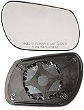 APDTY 67736 Replacement Manual Right Passenger Side View Mirror Glass Fits (Passenger-Side) 2004-2009 Mazda 3 Sedan (Replaces BN8R691G1)