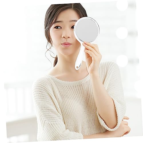 3 espejos de maquillaje compactos de doble cara miniatura 6