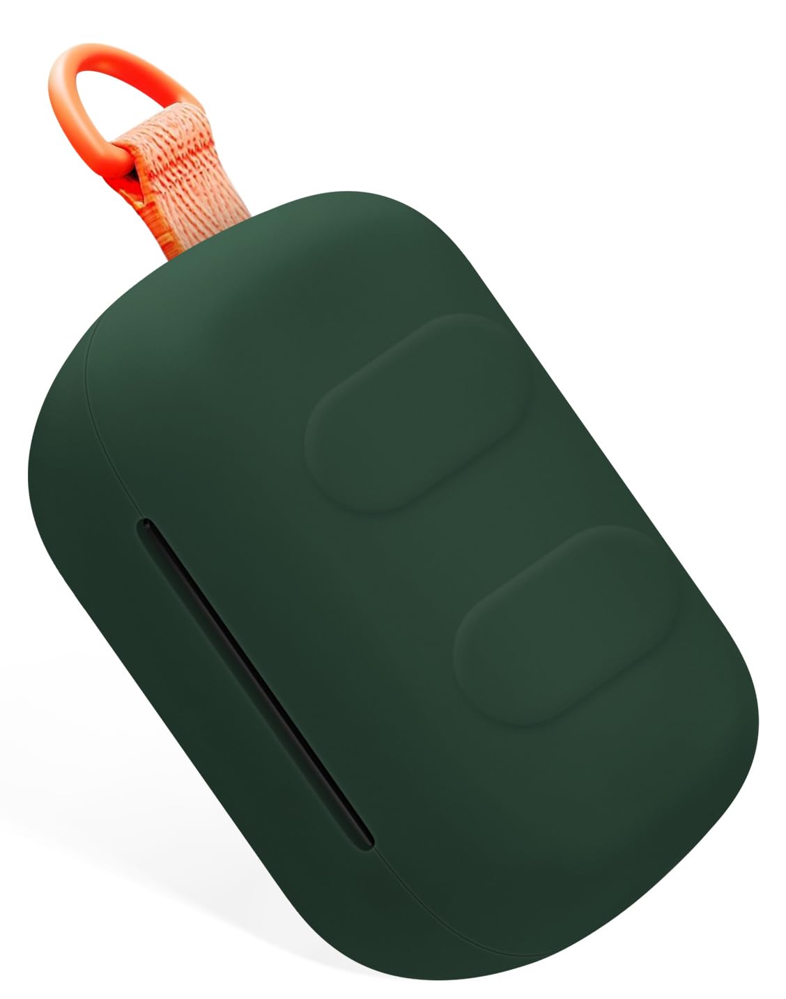 Geiomoo Silicone Case for Skullcandy Dime 3, Protective Cover with Carabiner (Emerald Green)