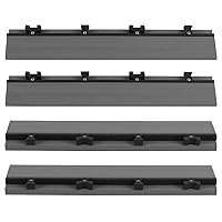 Vista 3 de NewTechWood 1/6 pies x 1 pie Quick Deck Azulejo de cubierta de cubierta recta en gris plateado argentino (4 piezas/caja)