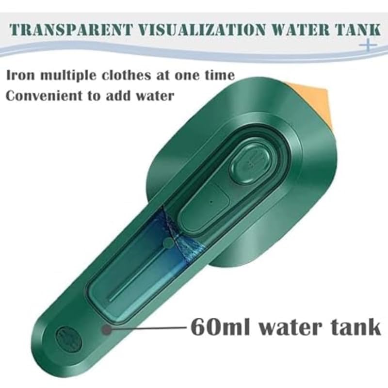 Image of Stainless Steel Mini Steam Iron for Clothes | Portable Handheld Garment Steamer | Fast Heating Wrinkle Remover for Travel & Home | कपड़ों के लिए पोर्टेबल मिनी स्टीम आयरन