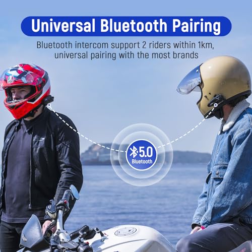 Lexin LX-MESHCOM Motorcycle Bluetooth Headset, Mesh Group Helmet Communication System thumb #6