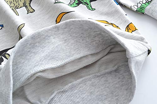 Image of Popshion Toddler Boys Sweatshirt Cotton Lightweight Kids Winter Warm Sweater Crewneck Pullover Tops