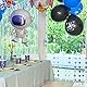 little Birthday | schimmernd glitzernder Lametta Vorhang | Hinkucker Geburtstag | Geburtstagsdeko | Mottoparty | Party Deko | Fotowand | Silvester | Fasching |1x Vorhang silberner Stern - 1x2 m