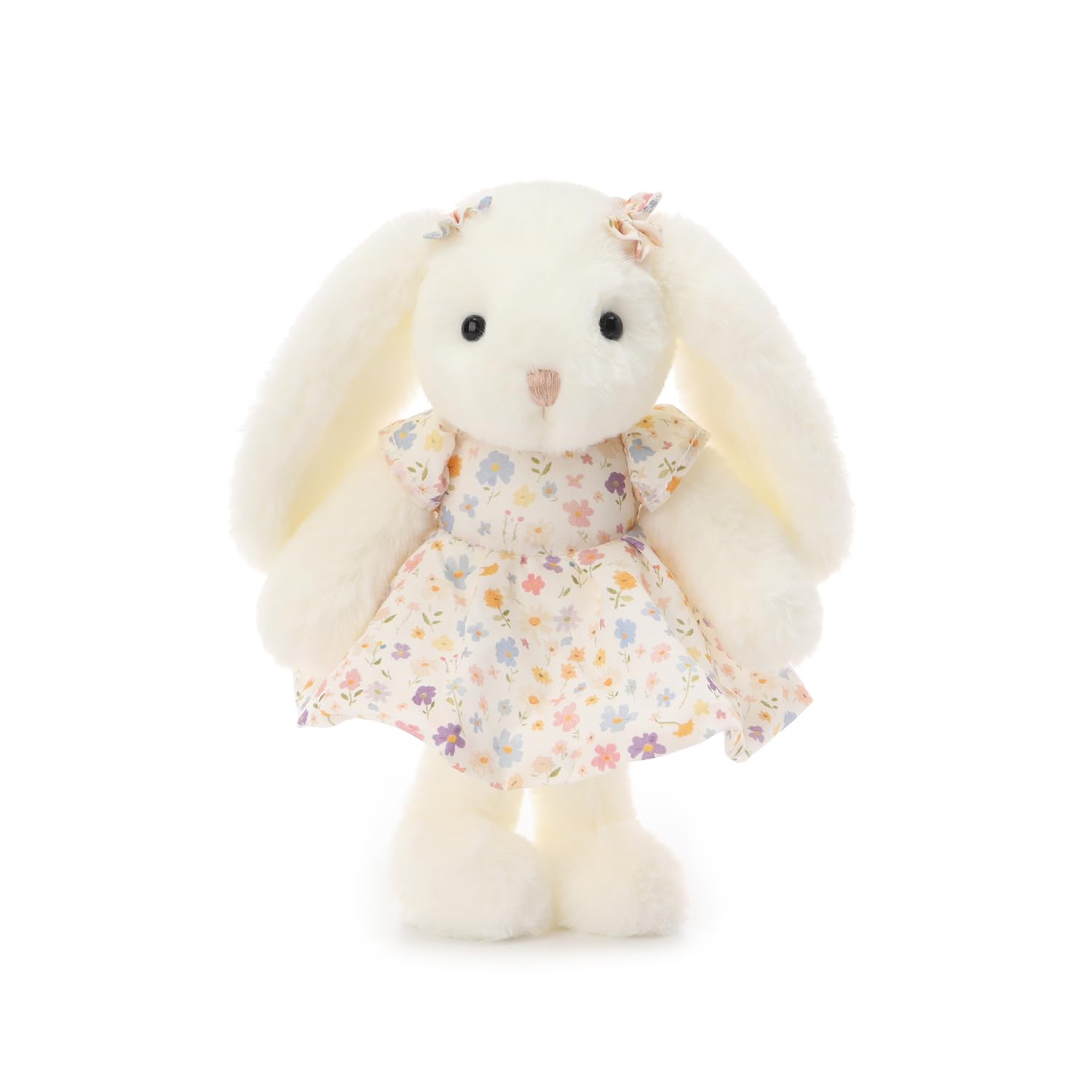 Apricot Lamb Rosalie Bunny Rabbit Plushies Stuffed Animals for Baby Girl and Boy Soft Cute Plush Toys for Kids 6.7 Inches