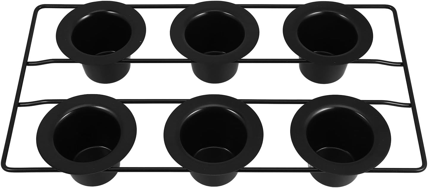TOYANDONA Thickened Carbon Steel Nonstick Muffin Pan and 6-cup Popover Pan, Black Bakeware for Oven Cupcake Baking, Sturdy Coating Muffin Tin for Home and Professional Use