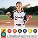 Set of 6 Weighted Softball - Training Softballs Weighted Balls for Softball with Drawstring Bag - 6oz to 12oz, 12 Inch - Help Increase Pitch Velocity - Great for All Ages & Skill Levels