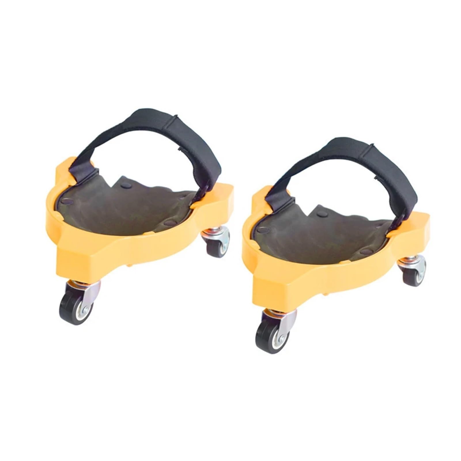 MIUYTRN Rodilleras rodantes multiusos, rodillera con polea, 3 ruedas giratorias, for trabajos de construcción, jardinería, rojo, negro, amarillo, 1 ud. cuicui(Red)