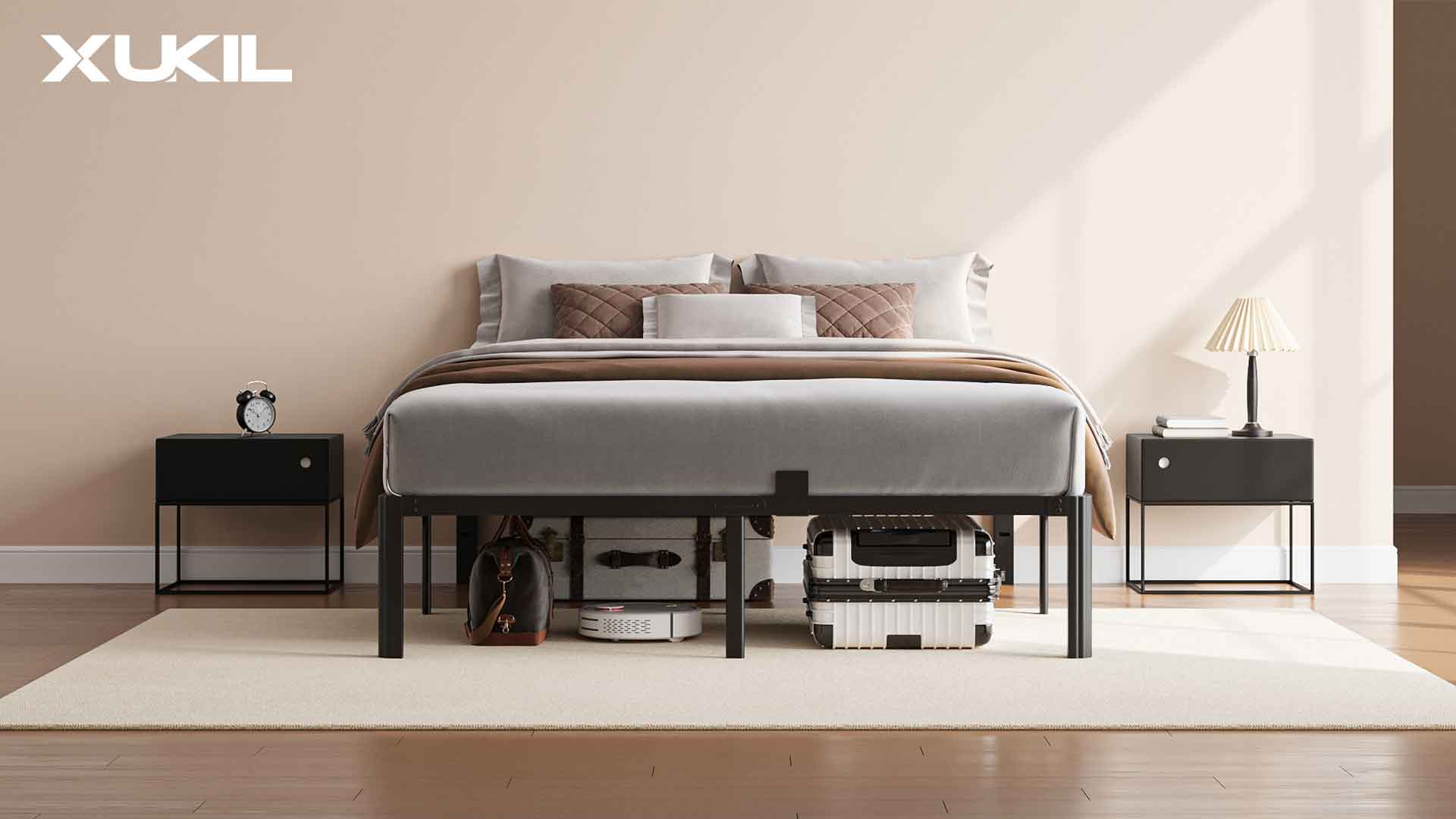 Amazon.com: XUKIL 14 Inch Full Size Metal Bed Frame, Heavy Duty