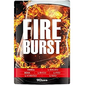 【再掲・値下げ】【3か月分】DUEN FIRE BURST L-カルニチン BCAA配合サプリ 90日分 250円（83.3円/月）！2000円以上 or プライム会員は送料無料！