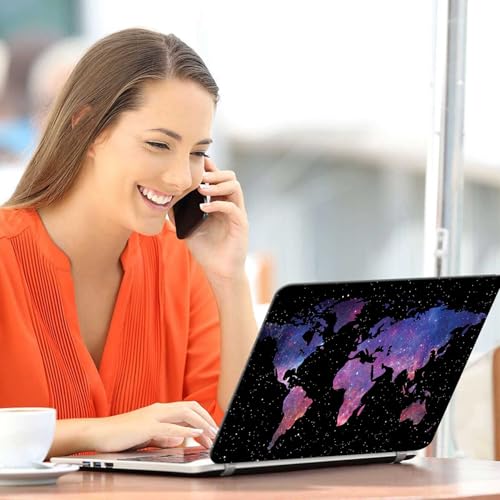 Image of Galaxsia World Map Full Body Vinyl Laptop Skin /Sticker /Cover Upto 15.6 Inches Laptops Laminated-Removable-HD Quality Compatible for Hp-Dell-Sony-Lenovo-Asus etc.(15x10 Inches)