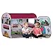 John 77012 - Tenda da gioco Horse Club con figura originale Schleich per cavalli, caravan, tenda per bambini, casetta con motivo stampato per bambini, multicolore