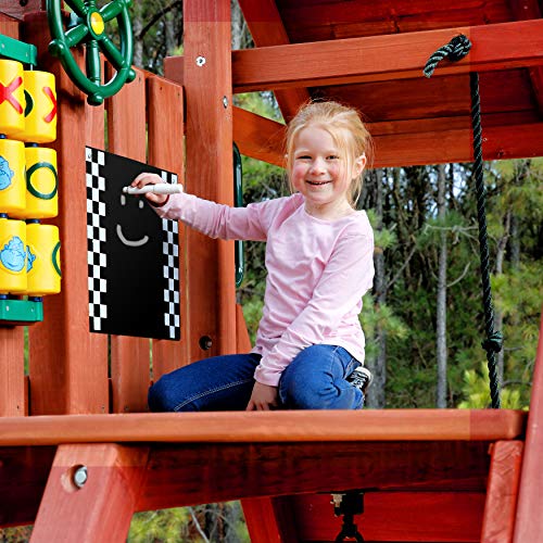 Gorilla Playsets 07-0018 Metal Chalkboard Kit Swing Set Attachment - Black