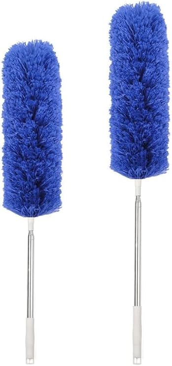 Orret Home 240 Cm Telescopic Extendable Microfiber Soft Head Dusting Brush, Tasseled Bendable Bottom Corner Head, Extendable Brush for Gap Cleaning And Receiving